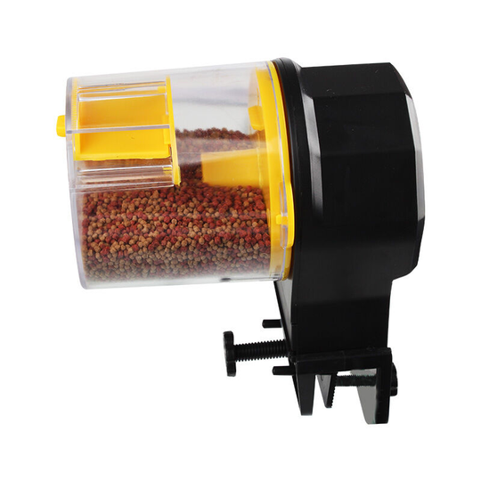 Smart Timed Automatic Aquarium Fish Feeder - Multifunctional Adjustable Holiday Fish Feeder Aquarium Fish Feeder Black