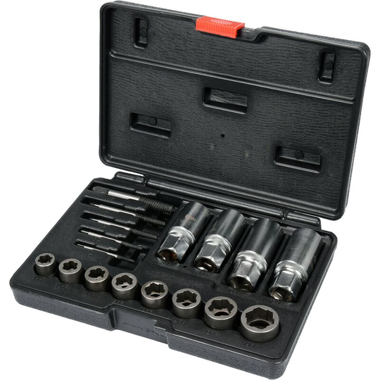 Yato - professional roller stud, nuts and screws extractor set 17pcs (YT-06033)