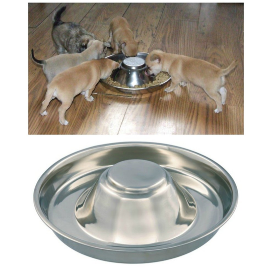 Kabalo Stainless Steel Puppy,Cat, Dog, Pet, Litter Food Feeding & Weaning Feeder Bowl