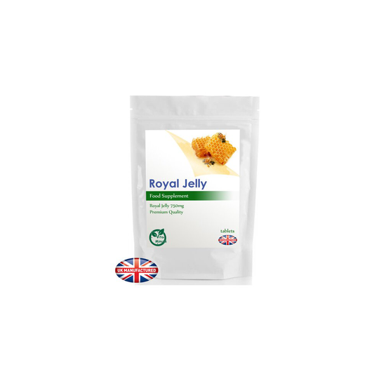 60 x Royal Jelly 750mg Tablets | Cholesterol Blood sugar, Anti-ageing