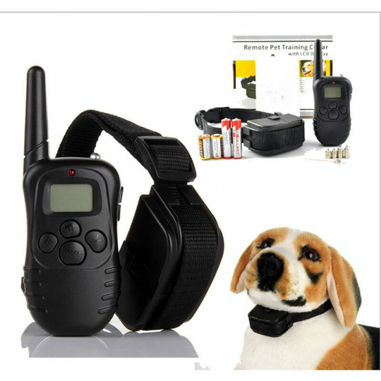 Bearsu - Rechargeable and Waterproof Dog Training Collar with Distance, Electric Collar with Vibration Mode, Electric Shock