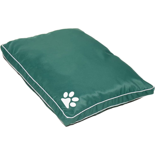 (Large, Green) Luxury Waterproof Dog Bed Cushion Washable Zipped Mattress