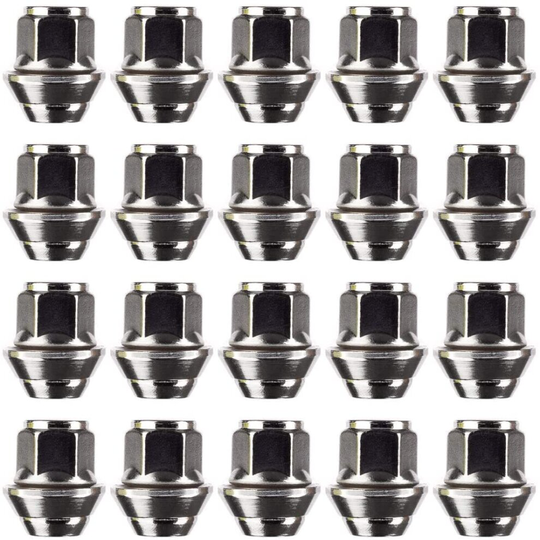 Ellis Excellence Set of Alloy Wheel Nuts. M12 x 1.5, Taper Washer, 19mm Hex, Compatible With Ford Alloy Wheels & More (20)