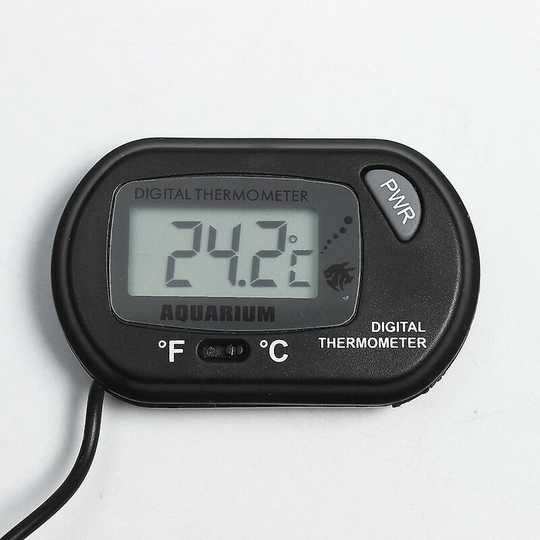 Aquarium Lcd Thermometer With Suction Cup And Waterproof Probe - Thsinde