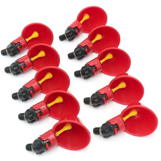 20pc Automatic Bird Coop Poultry Drinker Drinking Cups Chicken Water Feeder Bowl - ssxjv