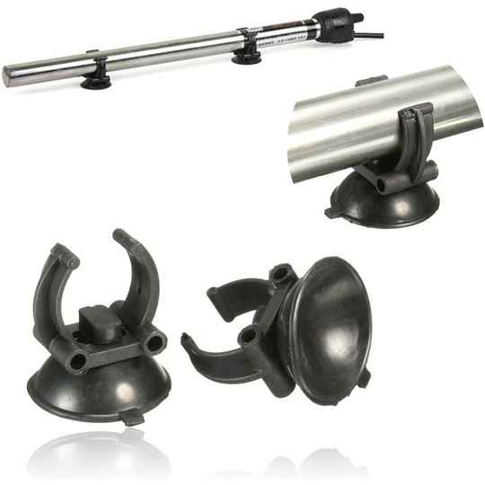 12 pcs Aquarium Heater Suction Cups Suckers Clips 33mm Dia holders / Clamps for Fish Tank Black