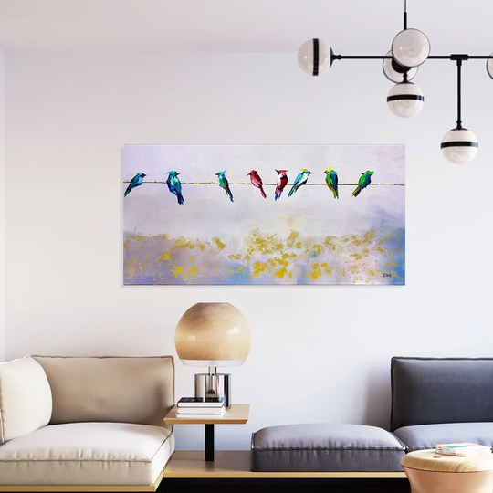Cheerful Time - Wrapped Canvas Painting