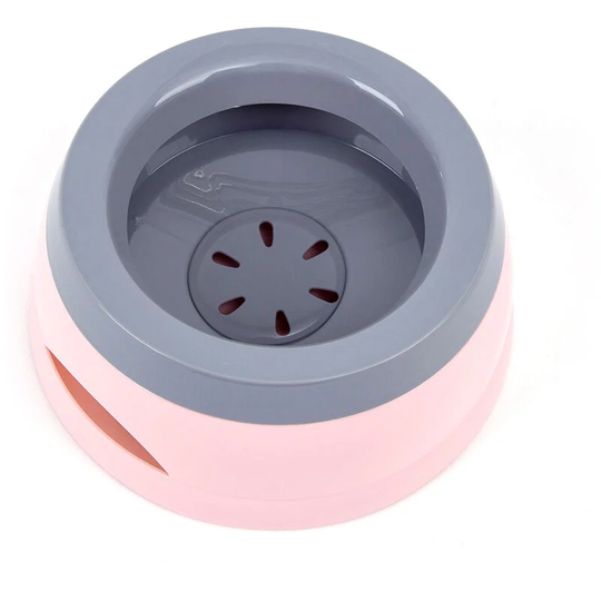 Water Bowl for Dogs on the Go 750ml Waterproof Splash Proof Bowl Pink