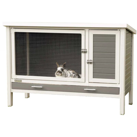 Kerbl - eco Rabbit Pen Samy Plastic 116x57x82 cm Grey and White Grey