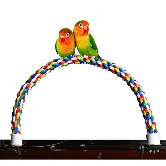 Betterlifegb - Parrot cotton rope climbing rope parrot cotton rope colorful ladder rotary cotton rope colored cage bird climbing rope cotton rope