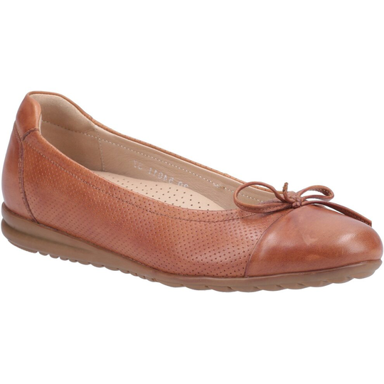 (Tan, 6) Hush Puppies Women's Jolene Slip On Shoes Various Colours 31189