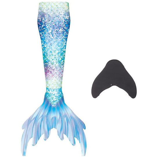 Thsinde - Mermaid Tails For Swimming For Kids And Adults With Monofin_(costbuy) blue l