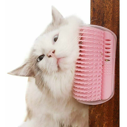 Grooming Angle Brush Massage for Cat Groomer Brush Comb Dogs Cats Upholstery Hair PS021 (Pink) S'areern