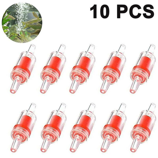 Plastic One Way Non-return Check Valves 10pcs Aquarium Air Pump Accessories For Fish Tank Air Line Tube Tubing Hose Pipe Fitting Ruikalucky