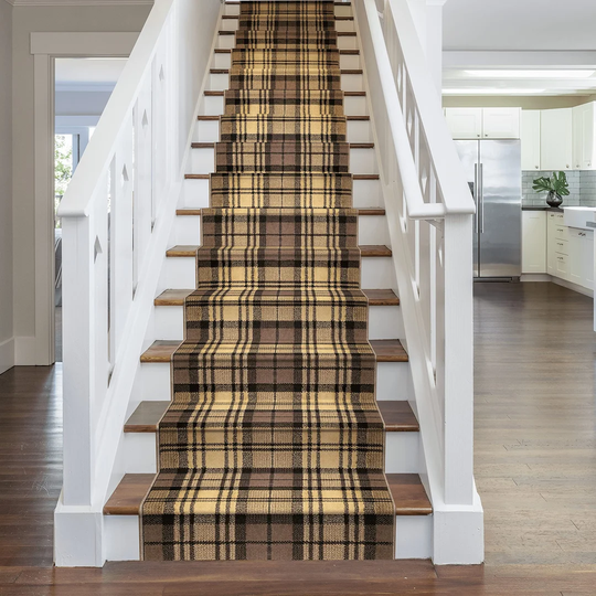 Abrams Tufted Gold Stair Runner