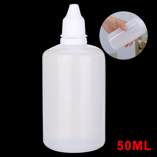 50ML Empty Plastic Squeezable Dropper Bottles Care Liquid Droppers