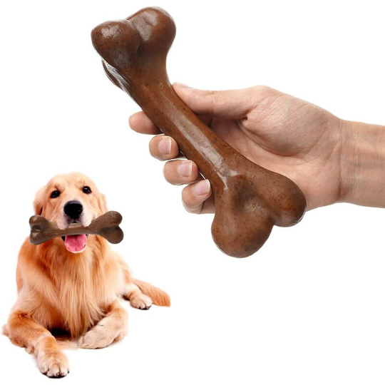Dog Toys, Indestructible Dog Chew Toys for Aggressive Chewers Medium Large Breed dogs, Beef Flavour, Tough and Durable Dog Bone Toys