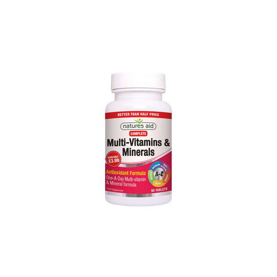 Natures Aid Multivitamin Mineral Veggie Tabs 50% Off 90s