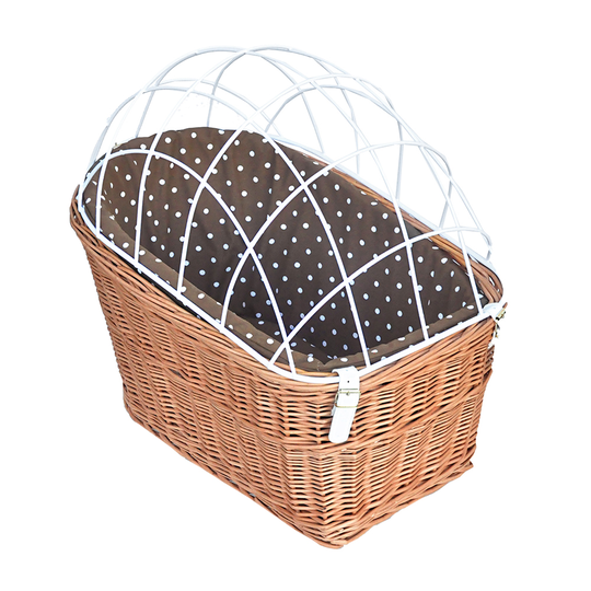 AumĂ¼ller Bicycle Basket with Protective Wire for Luggage Rack - 56 x 36 x 50 cm (L x W x H)