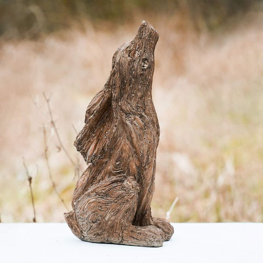 Rabbit Hare Rustic Garden Ornament Ears Down