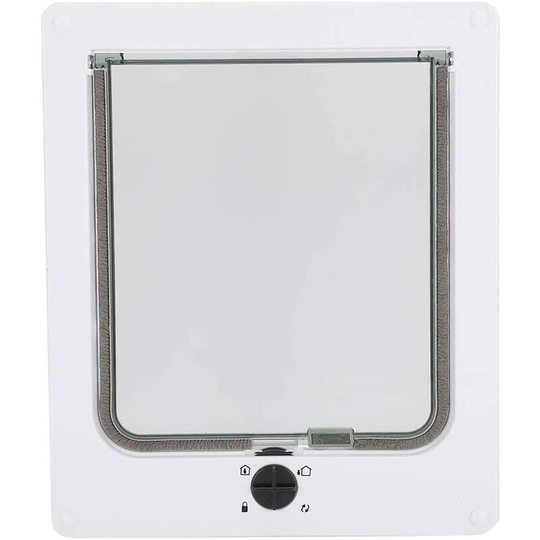 Ruining White Cat Flap, Cat Flap with Privacy Screen, for Cats Dogs
