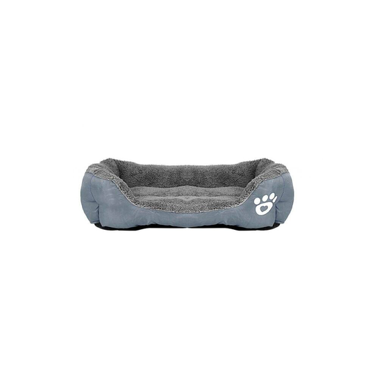 (Grey) Deluxe Pet Bed mat Puppy Cushion Soft Warm Kennel