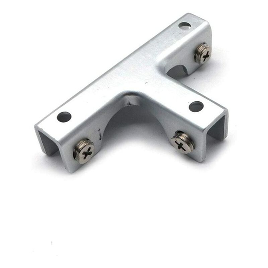 Aquarium Fish Tank T-Shaped Glass Clamps 2 Pack Fish Tank Cabinet Glass Holder Brackets Aluminum Alloy for 6-10mm Thick Glass