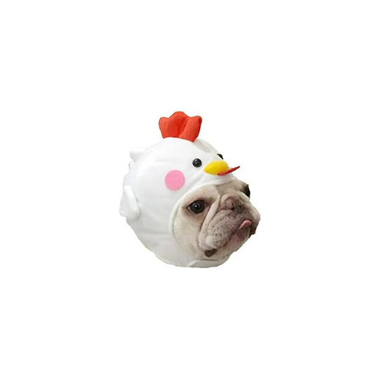 Stock Show Pet Easter Costume Dog Cat Cute Novelty Chick Hat Headwear with Sticker Dog Cat Funny Chicken Hen Costume Hat Pet Soft Headgear for