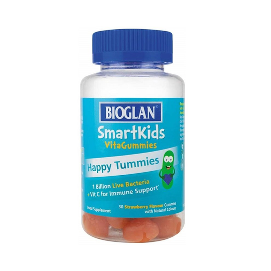 Bioglan SmartKids Happy Tummies 30 Strawberry Gummies