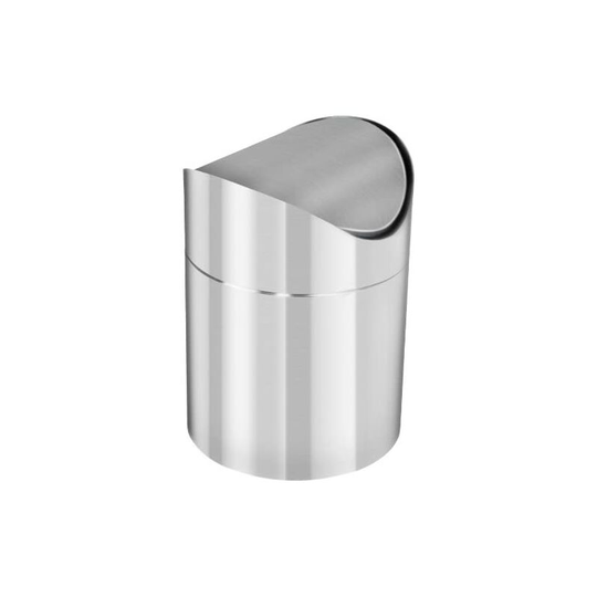 Stainless steel Bathroom Bin, Silver