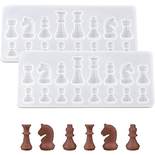 Monly - Creative Silicone Chess Mold Chess Shape Silicone Molds Resin Chess Mold Silicone Chess Mold Suitable for Art Crafts, Gift Ornaments,