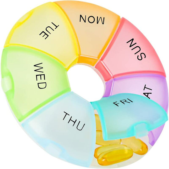 Weekly Pill Organizer 7 Day Portable Pill Box Daily Pill Cases Medicine Organizer