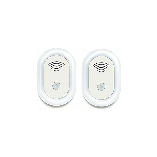 Qersta - 2PCS Ultrasonic Mosquito Repellent, Ultrasonic Mosquito Repeller Electronic Ultrasonic Pest Repeller Ultrasonic Insect Repellent (European