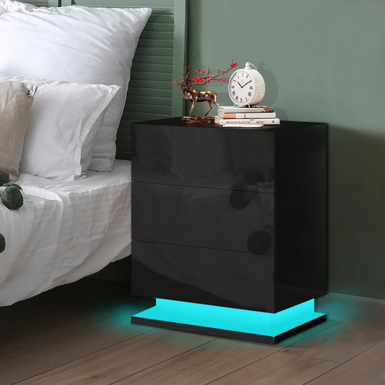 Odaniel 3 Drawer Bedside Table