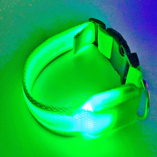 Rechargeable Led Light Collar For Dog Adjustable Reflective Light Collar