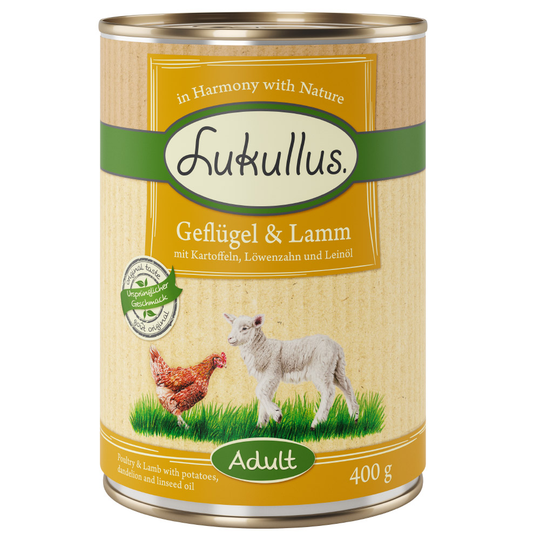 Lukullus Poultry & Lamb - Grain-Free - 6 x 400g