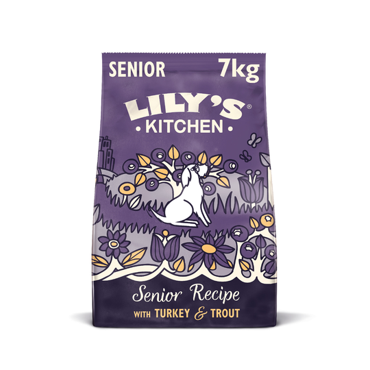 Lily's Kitchen Senior Dry Dog Food - Economy Pack: 2 x 7kg Turkey & Trout