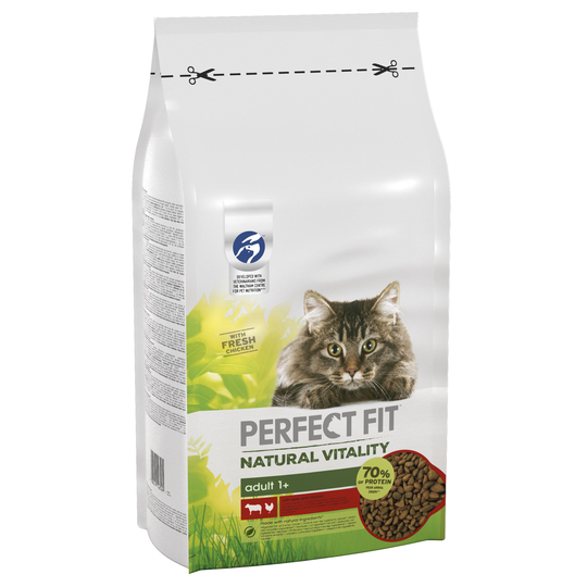 Perfect Fit Natural Vitality Adult 1+ Beef and Chicken - Economy Pack: 2 x 6kg