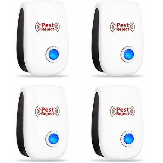 Bearsu - Ultrasonic Insect Rodent Repeller,Mosquito Repeller,Electric Fly Repeller Indoor Mouse,Mosquito,Cockroach,Ant,Spider Repeller,100% Harmless