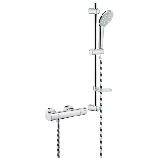 GROHE Grohtherm 1000 Cosmopolitan Thermostatic shower mixer set - ideal for upgrading to showering safety and comfort 34437000