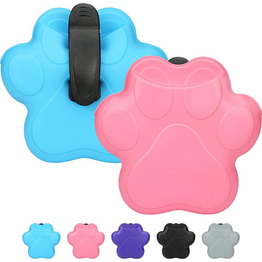 Dog Treat Bag, 2 Pcs Portable Silicone Training Bag, Dog Treat Bag with Magnetic Closure, Dog Treat Pouches with Belt Clip, Blue/Pink
