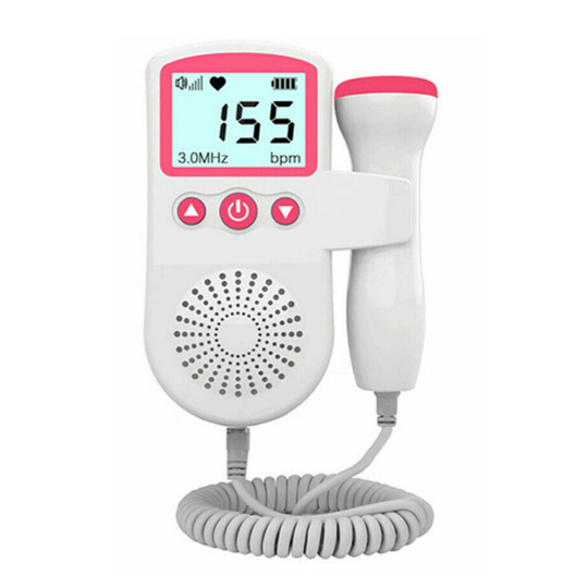 Fetal Doppler Detector Baby Heart Beat Rate Probe Prenatal Monitor Ultrasonic K1