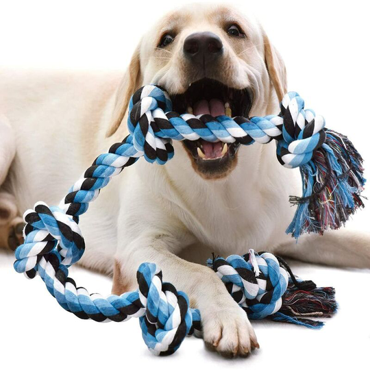 Dog Rope Toys for Large/Medium Aggressive Chewers, 90cm Dog Chew Toy, Teeth Cleaning Tug of War Toys