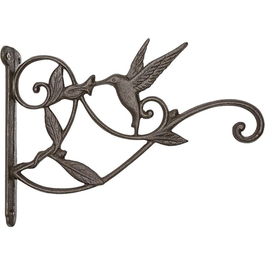 Hanging Plant Bracket Hook Iron Decorative Plant Hanger for Flower Basket Bird Feeder Wind Chime Lanterns, 1 Pack
