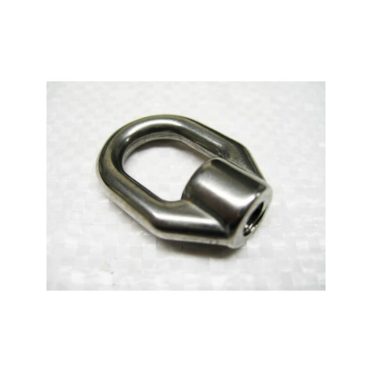 Securefix Direct - 8MM Single Guardrail Eye Nut Open Ended Internal Thread Stainless Steel - Guardwire Elongated Eyenut