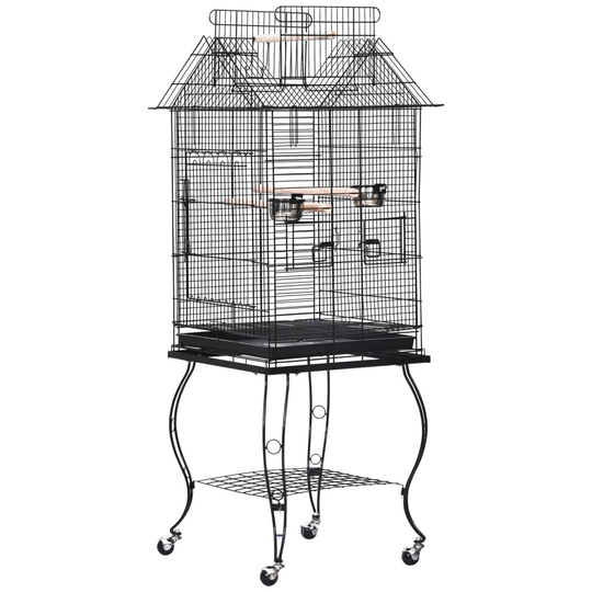 PawHut Large Metal Bird Cage Aviary Parrot Budgie Canary Pet