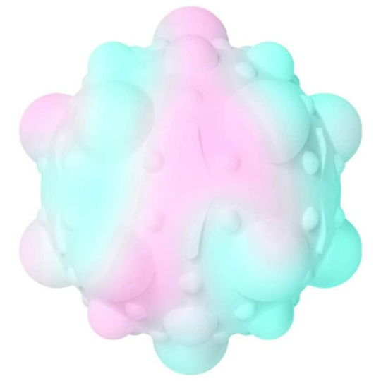 2 Pcs Stress Ball, Pop Bubble Sensory Fidget Toy, Sensory Fidget Balls, Squeeze Ball Sensory Toy Rainbow Ball, Fun Decompression Balls for Families