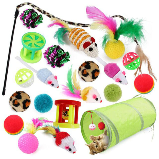 Cat Toys Betterlife Assortments,Cat Toys 21 Cat Toys Teaser Cat Ball Toy Cat Tunnel Kitten Game