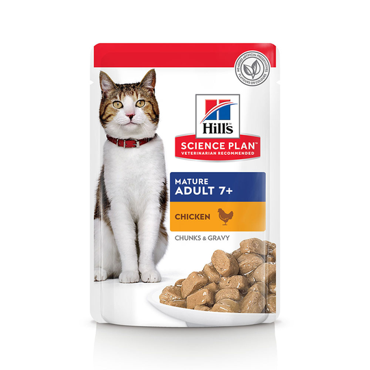 Hill's Science Plan Mature Adult Pouches - Chicken (12 x 85g)