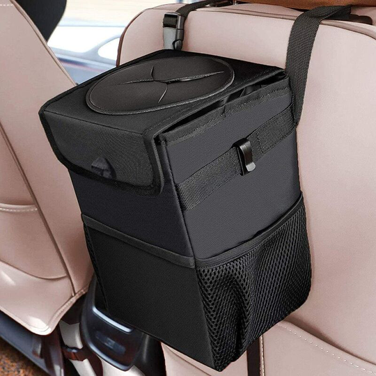 Waterproof Car Trash Can, Hanging Garbage Bucket Foldable Pop Up Leak Proof Trash Bag